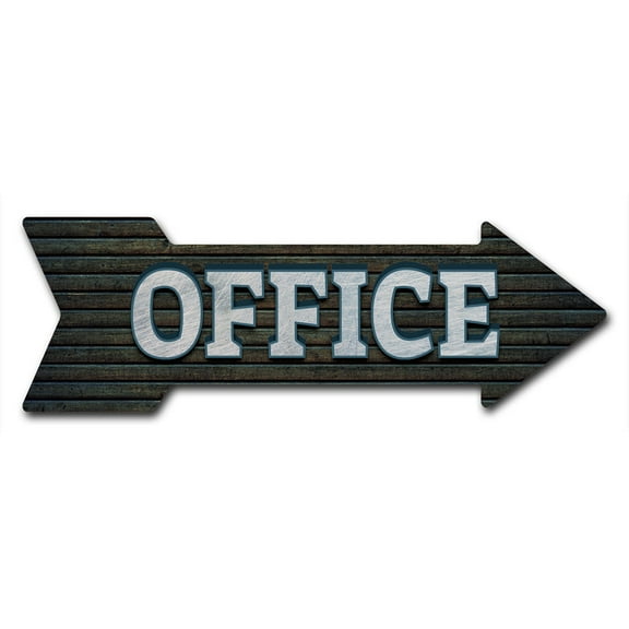 SignMission P-ARROW8-999700 24 in. Office Arrow Sign