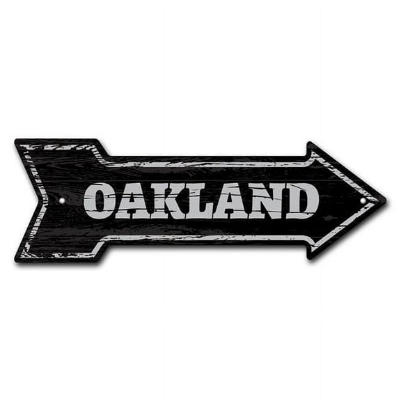 SignMission P-ARROW8-999701 24 in. Oakland Arrow Sign