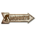 thumbnail image 1 of SignMission P-ARROW8-999736 24 in. Monkeys Arrow Sign, 1 of 2