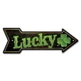 thumbnail image 1 of Lucky Arrow Sign | Indoor/Outdoor | Direction Arrow Sign Funny Home Décor for Garages, Living Rooms, Bedroom, Offices | SignMission personalized gift | 24" Wide, 1 of 2