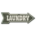 thumbnail image 1 of SignMission P-ARROW8-999779 8 x 24 in. Wide Laundry Arrow Sign, 1 of 2