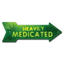 SignMission P-ARROW8-999825 8 x 24 in. Wide Heavily Medicated Arrow Sign
