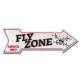 thumbnail image 1 of SignMission P-ARROW8-999863 8 x 24 in. Wide Fly Zone Arrow Sign, 1 of 2