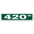 thumbnail image 1 of SignMission SS-420 4 x 18 in. 420 Street Sign, 1 of 5