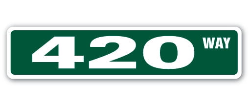 SignMission SS-624-420 6 x 24 in. 420 Street Sign - Walmart.com