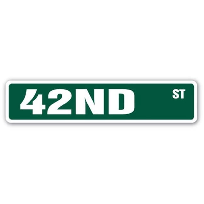 SignMission SS-624-42nd Street 6 x 24 in. 42Nd Street Sign - New York ...