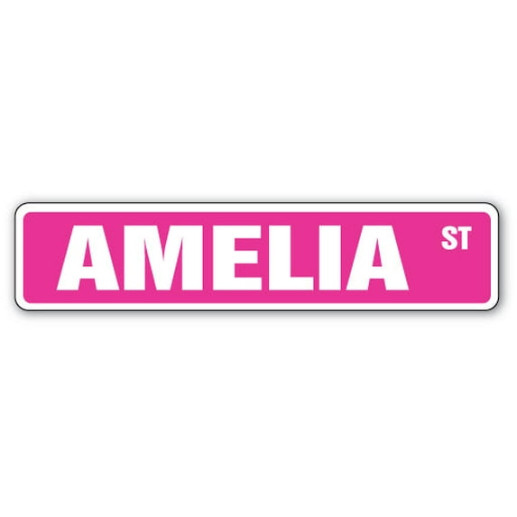 SignMission SS-624-AMELIA 6 x 24 in. Amelia Street Sign