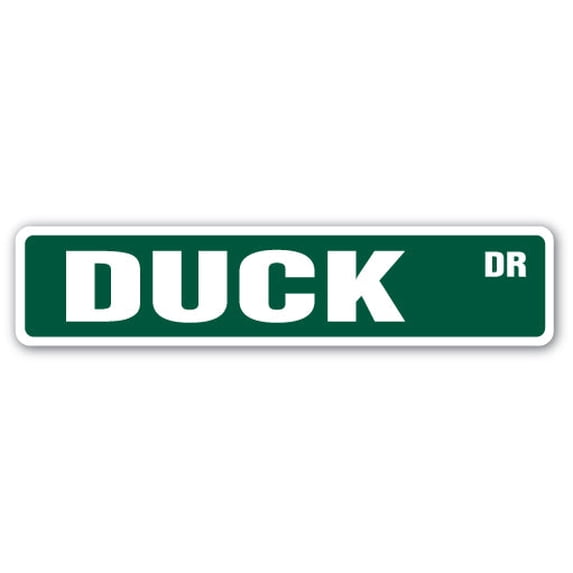 SignMission SS-624-Duck 24 in. Duck Street Sign - Quack Bird Pond ...