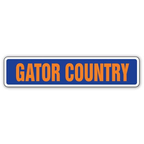 SignMission SS-624-Gator Country 6 x 24 in. Gator Country Street Sign
