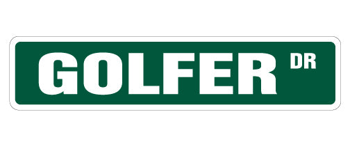 SignMission SS-624-Golfer 24 in. Golfer Street Sign - Golf Golfing ...