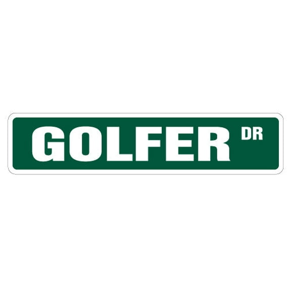 SignMission SS-624-Golfer 24 in. Golfer Street Sign - Golf Golfing Golfers Signs Play
