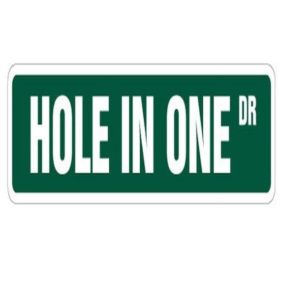 SignMission SS-624-Holeinone 24 in. Hole in One Street Sign - Golfer Golf Clubs Balls Lover