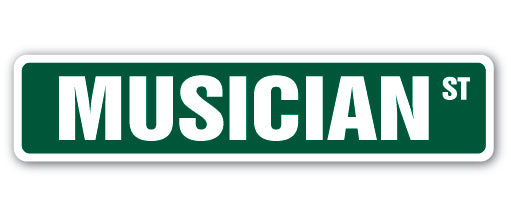Muscially Sign SignMission SS-624-MUSICIAN 6 x 24 in. Musician Street Sign ...