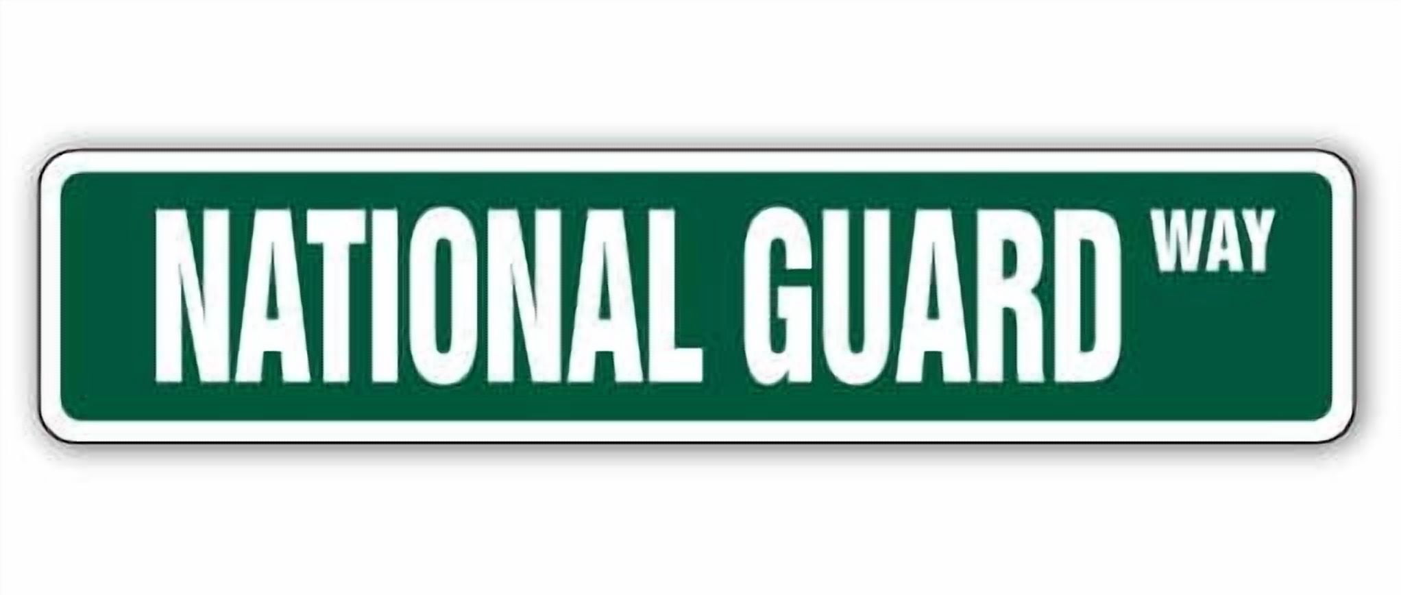 SignMission SS-624-National Guard 6 x 24 in. Street Sign - National ...