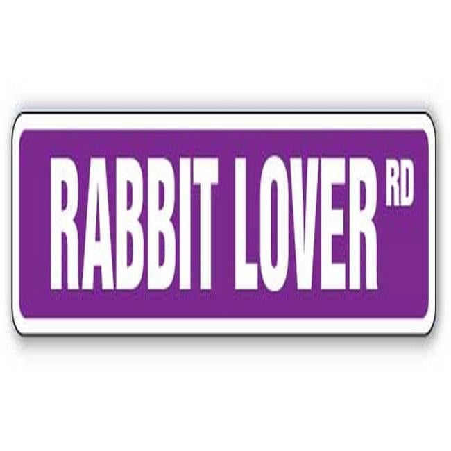 SignMission SS-624-Rabbit Lover 24 in. Rabbit Lover Street Sign - Cage ...