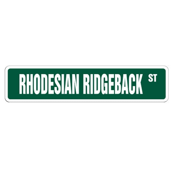 SignMission SS-624-Rhodesian 6 x 24 in. Rhodesian Ridgeback Street Sign