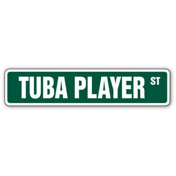 SignMission SS-624-Tuba Player 6 x 24 in. Tuba Player Street Sign