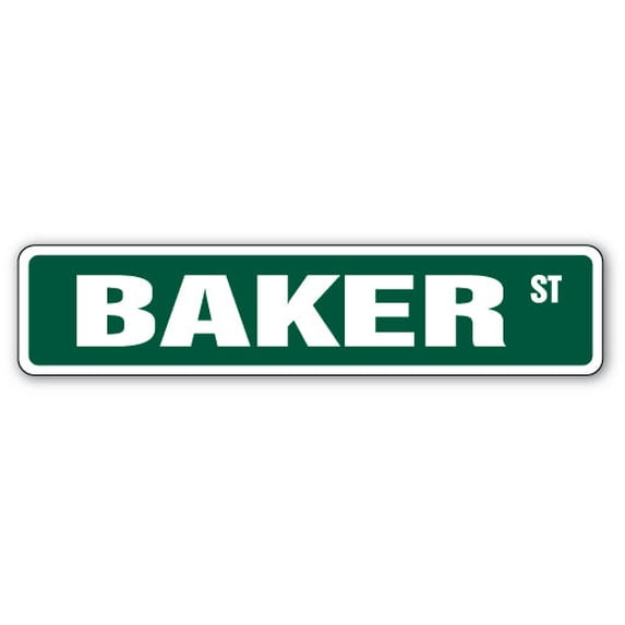 SignMission SS-730-Baker 30 in. Baker Street Childrens Name Room Sign