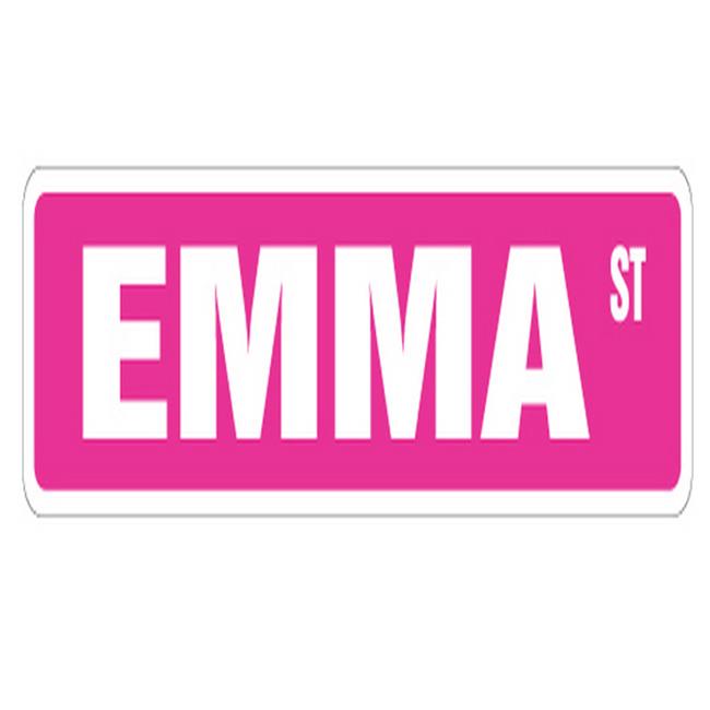 SignMission SS730Emma 30 in. Emma Street Childrens Name Room Sign
