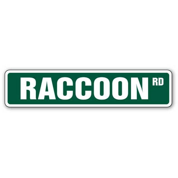 SignMission SS-730-Raccoon 30 in. Raccoon Street Sign - Raccoons Lover Small Animal Xing