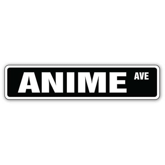 SignMission SS-836-Anime 36 in. Anime Street Sign - Cartoon Japanese ...