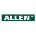 thumbnail image 1 of SignMission SS-Allen 4 x 18 in. Childrens Name Room Street Sign - Allen, 1 of 5