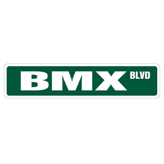 SignMission SS-BMX 4 x 18 in. BMX Street Sign