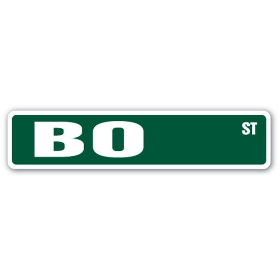 SignMission SS-BO 4 x 18 in. Childrens Name Room Street Sign - Bo