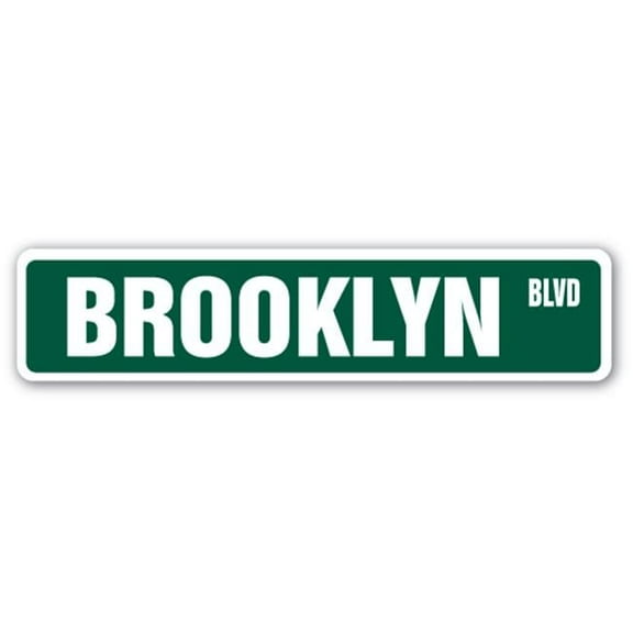 SignMission SS-BROOKLYN, NY 4 x 18 in. Brooklyn, NY Street Sign