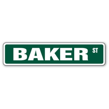 SignMission SS-Baker 4 x 18 in. Baker Street Sign