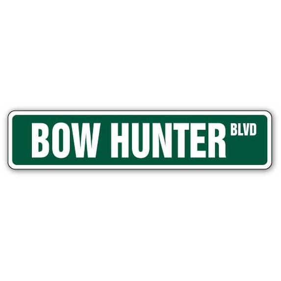 SignMission SS-Bow Hunter 4 x 18 in. Bow Hunter Street Sign