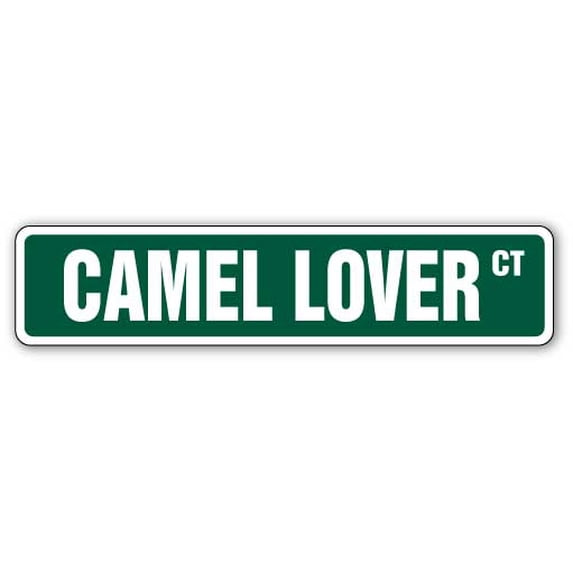 SignMission SS-Camel Lover 4 x 18 in. Childrens Name Room Street Sign - Camel Lover