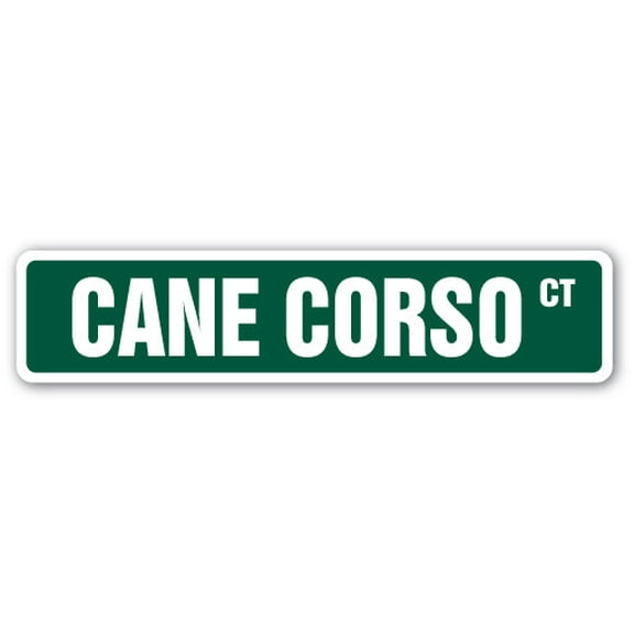 SignMission SS-Cane Corso 4 x 18 in. Cane Corso Street Sign