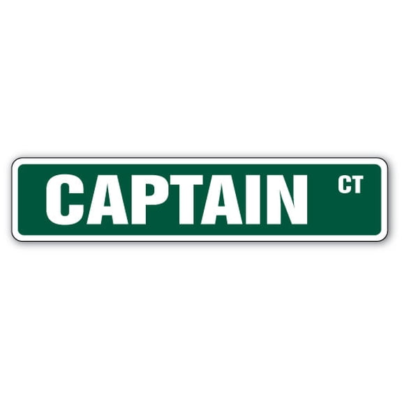 SignMission SS-Captain 4 x 18 in. Captain Street Sign