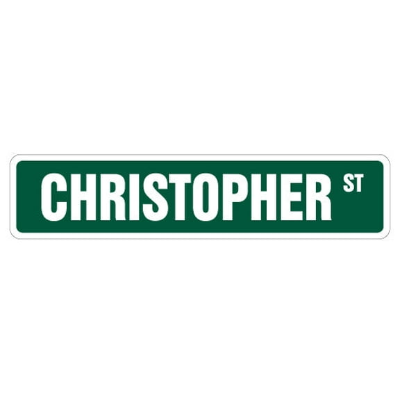 SignMission SS-Christopher 4 x 18 in. Childrens Name Room Street Sign - Christopher