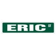 thumbnail image 1 of ERIC Street Sign Childrens Name Room Sign | Indoor/Outdoor |  18" Wide, 1 of 5