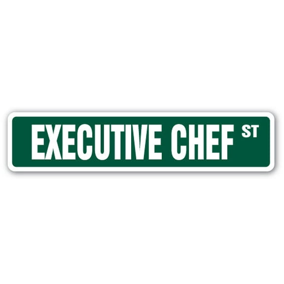 SignMission SS-Executive Chef 18 in. Executive Chef Street Sign - Manager Head Master De Cuisine
