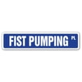 thumbnail image 1 of SignMission SS-Fist Pumping 4 x 18 in. Fist Pumping Street Sign, 1 of 5