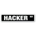 thumbnail image 1 of SignMission SS-Hacker Way 4 x 18 in. Hacker Way Street Sign, 1 of 5