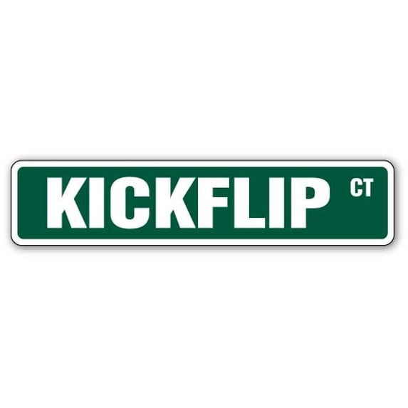 SignMission SS-Kickflip 4 x 18 in. Kickflip Street Sign