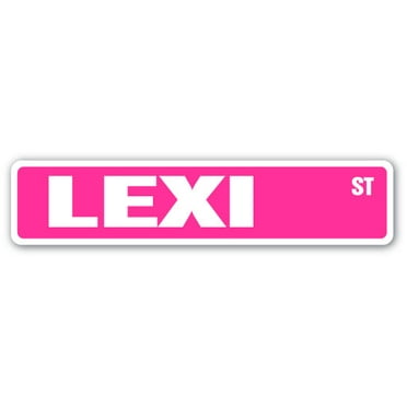 SignMission SS-LEXI 4 x 18 in. Lexi Street Sign