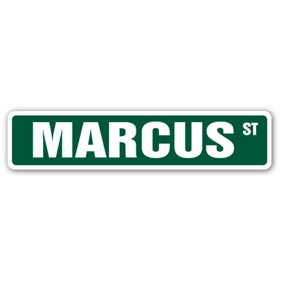 SignMission SS-MARCUS 4 x 18 in. Childrens Name Room Street Sign - Marcus