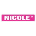 thumbnail image 1 of SignMission SS-Nicole 18 in. Nicole Street Childrens Name Room Sign, 1 of 5