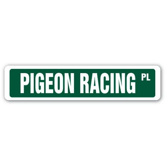 SignMission SS-PIGEON RACING 4 x 18 in. Pigeon Racing Street Sign