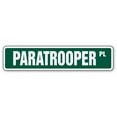 thumbnail image 1 of SignMission SS-Paratrooper 4 x 18 in. Paratrooper Street Sign, 1 of 5