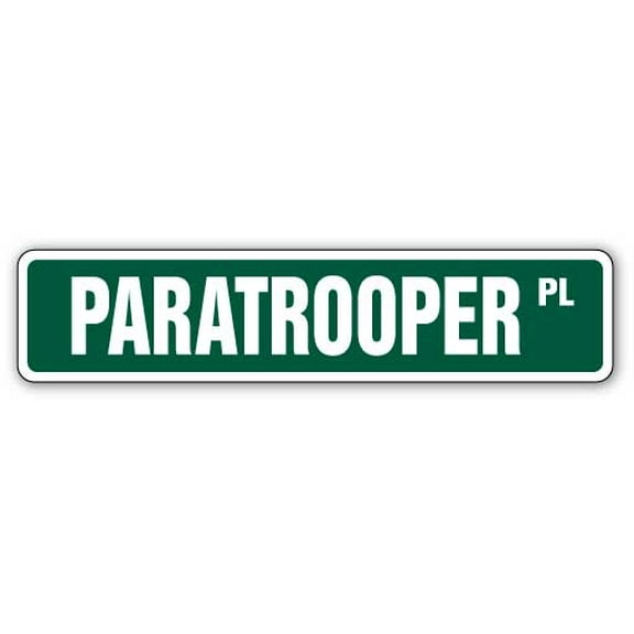 SignMission SS-Paratrooper 4 x 18 in. Paratrooper Street Sign
