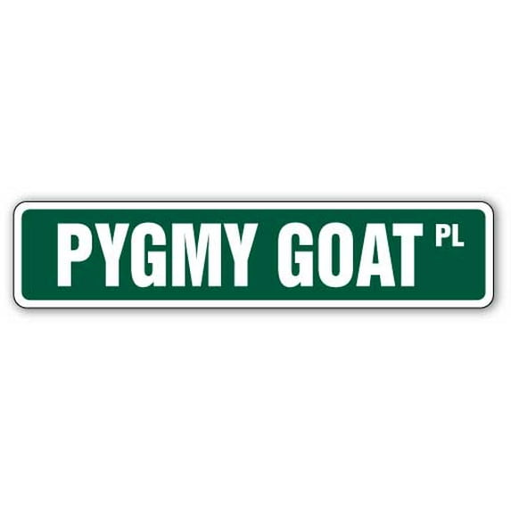SignMission SS-Pygmy Goat 4 x 18 in. Pygmy Goat Street Sign
