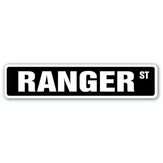RANGER Street Sign park army boat service forest | Indoor/Outdoor | 18" Wide