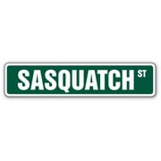 SignMission SS-Sasquatch 4 x 18 in. Sasquatch Street Sign