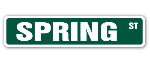 Stop Sign Spring SignMission SS-Spring 4 x 18 in. Spring Street Sign - Season Flowers ...